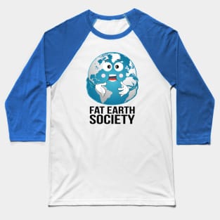 Fat Earth Society Baseball T-Shirt